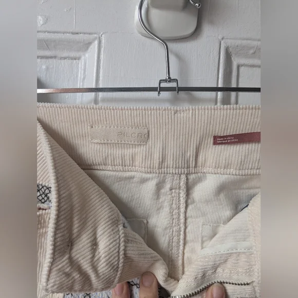 NWT Anthropologie Pilcro Corduroy Embroidered Pants - Size 26 - Picture 7 of 10